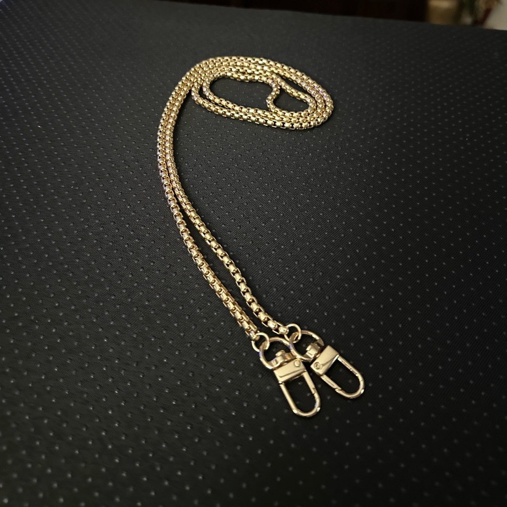 Gold Box-link Chain Shoulder or Crossbody Replacement Bag Strap NWT
